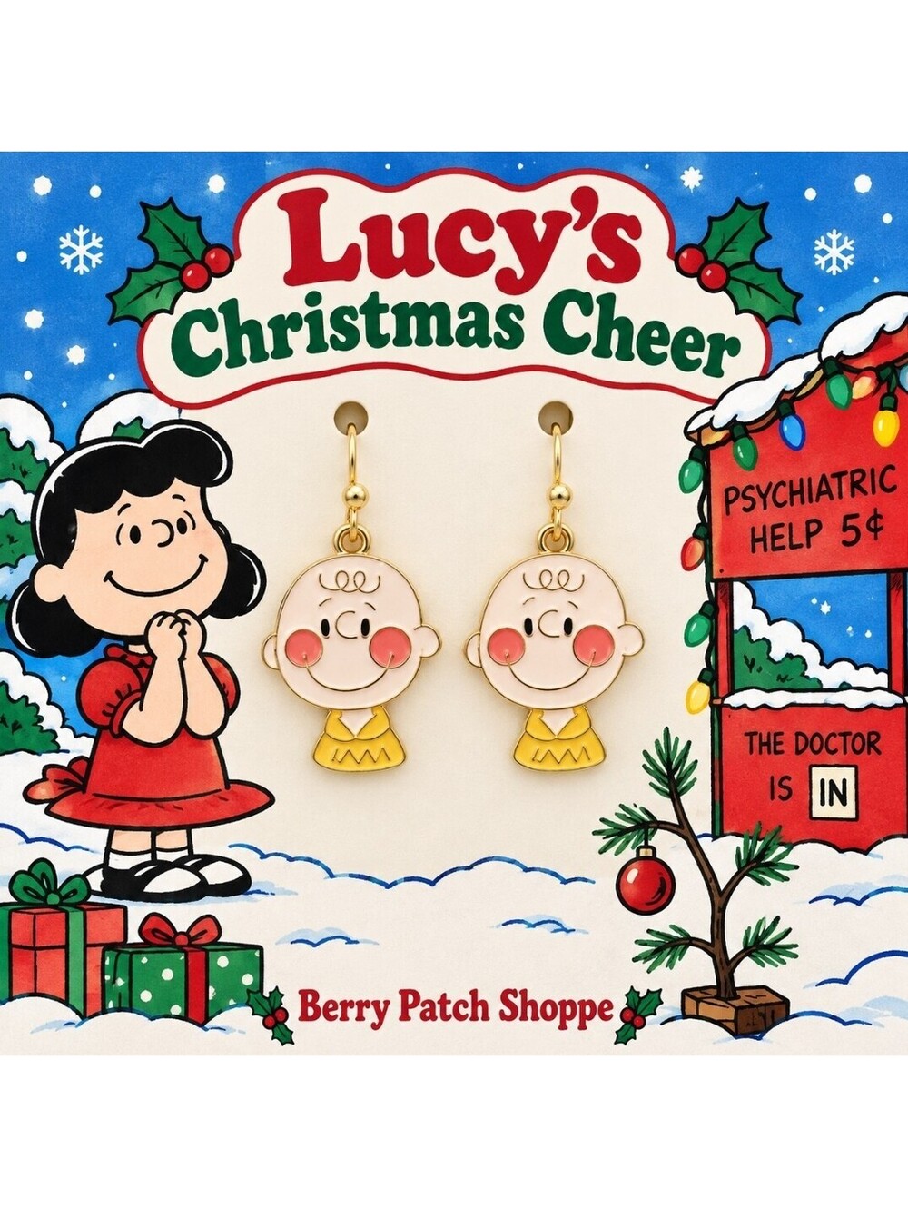A Charlie Brown Christmas Holiday Earrings